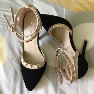 Studded Strap Heels
